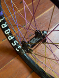 Profile Elite x G Sport BMX Wheelset 9T RHD Cassette Titanium Rainbow Spokes RRP £1000