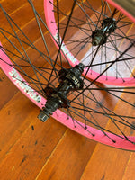 Stolen Rampage BMX Wheelset 9T RHD Cassette Pink RRP £180