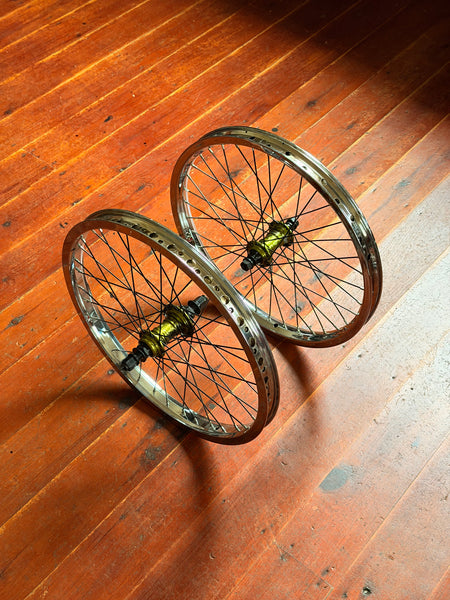 Profile Mini Limited Edition Double Gator BMX Wheelset 9T RHD Cassette RARE!