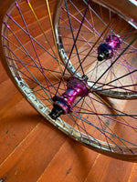 Profile Mini Limited Edition Galaxy Rust BMX Wheelset 9T LHD Cassette Titanium Driver RRP £750