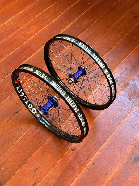 Profile Mini BMX Wheelset 9T RHD Cassette Titanium Spokes & Bolts MINT RRP £700