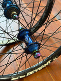 Profile Elite BMX Wheelset 9T RHD Cassette Blue Titanium Bolts RRP £750