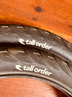 Tall Order Wallride BMX Tyres 2.35 Pair Black RRP £70