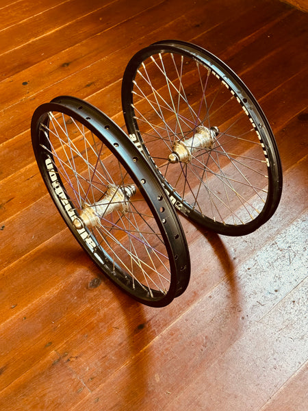 Profile Mini BMX Wheelset 9T LHD Cassette Titanium Driver, Spokes & Bolts MINT RRP £775