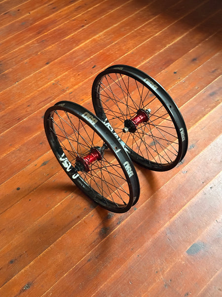 Profile Mini BMX Wheelset 9T LHD Cassette Red RRP £550