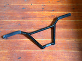 United Jog 4 Piece 9.2” BMX Bars Black with Fit Bike Co Grips RRP £75