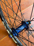 Profile Elite BMX Wheelset 9T RHD Cassette Blue Titanium Bolts RRP £750