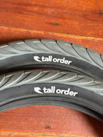 Tall Order Wallride BMX Tyres 2.35 Pair Grey RRP £70
