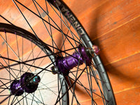 Profile Mini Purple BMX Wheelset 9T RHD Cassette Titanium Bolts RRP £600
