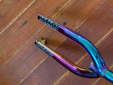 Colony Guardian Jet Fuel Oil Slick BMX Forks 30mm Offset RRP £220