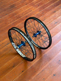 Profile Elite BMX Wheelset 9T RHD Cassette Blue Titanium Bolts RRP £750