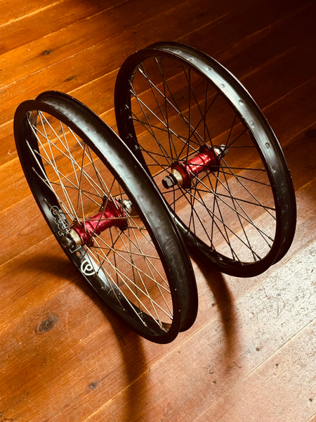 Profile Mini BMX Wheelset 9T RHD Cassette Red RRP £550