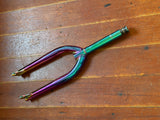 Colony Guardian Jet Fuel Oil Slick BMX Forks 30mm Offset RRP £220