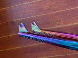 Colony Guardian Jet Fuel Oil Slick BMX Forks 30mm Offset RRP £220