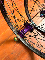 Profile Mini Purple BMX Wheelset 9T RHD Cassette Titanium Bolts RRP £600